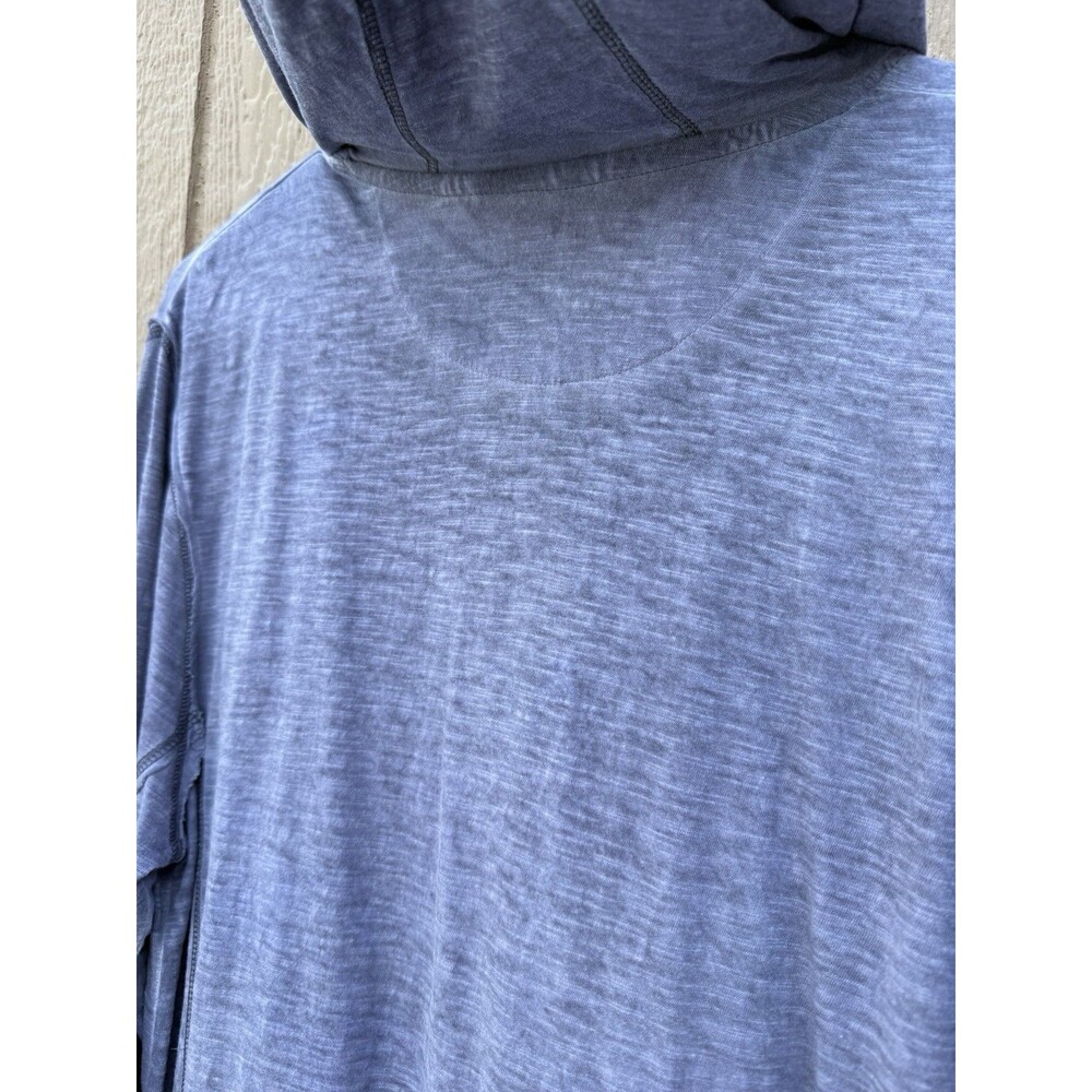 Buckle Black No. 48 Hoodie Mens' Medi Slim Fit Gray Distressed Kangaroo Pocket - Picture 8 of 12